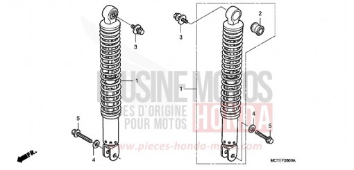 REAR CUSHION FJS600D7 de 2007